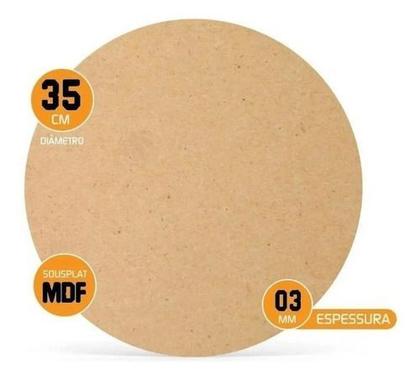 Imagem de Kit De Sousplat Com 40Unid   Base Mdf  Para Cozinha