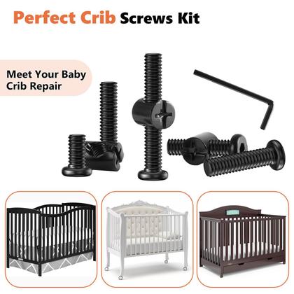 Imagem de Kit de substituição de hardware de parafusos de berço Kalote 72PCS com chave Allen