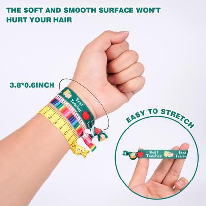 Imagem de Kit de suporte de rabo de cavalo Hair Tie Ribbon Kolewo4ever x48