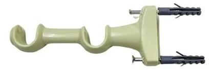 Imagem de Kit de Suporte Para Cortina Varão Simples Par Com Ponteira Duplo Reforçado 19/19mm