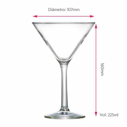 Imagem de Kit de Taças de Vidro Cocktail Mixologista 4 pcs Ruvolo