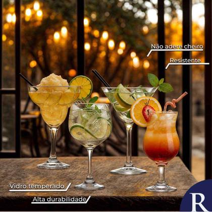 Imagem de Kit de Taças de Vidro Cocktail Mixologista 4 pcs Ruvolo