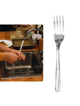 Imagem de Kit de Talheres 24 Peças em Inox 12 Garfos 12 Facas Facas e garfos de inox de Jantar