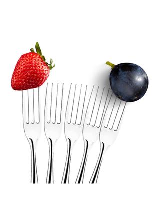 Imagem de Kit de Talheres 24 Peças em Inox 12 Garfos 12 Facas Facas e garfos de inox de Jantar