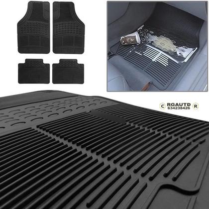 Imagem de Kit De Tapete Borracha Carro Idea Preto 2004 2005 2006 2007 08