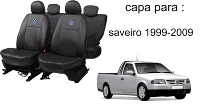 Imagem de Kit de Tapetes e Capa de Volante Saveiro 99-09 + Capa de Couro