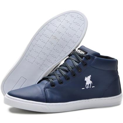 Imagem de Kit De Tênis Casual Sola Macia E Costura Reforçada Polo Plus Com Cinto Básico