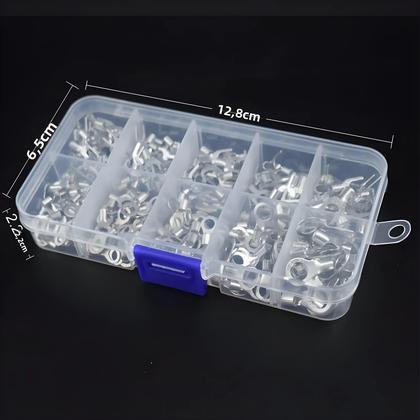 Imagem de Kit De Terminais De Latão Não Isolados 10 Em 1, 320 Peças, Conectores De Cabo Tipo Anel, Garfo, U E