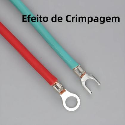 Imagem de Kit De Terminais De Latão Não Isolados 10 Em 1, 320 Peças, Conectores De Cabo Tipo Anel, Garfo, U E