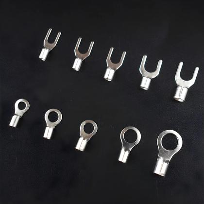 Imagem de Kit De Terminais De Latão Não Isolados 10 Em 1, 320 Peças, Conectores De Cabo Tipo Anel, Garfo, U E