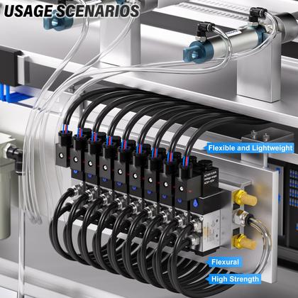 Imagem de Kit de tubulação de ar TAILONZ PNEUMATIC Black Nylon 10 m 12,7 mm OD