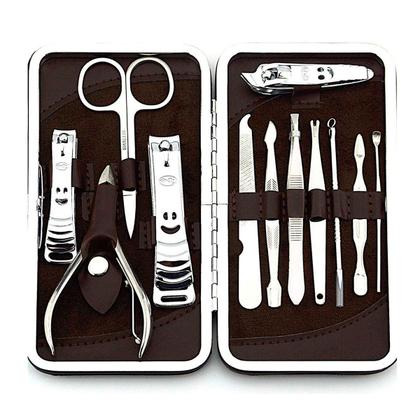 Imagem de Kit de Unhas 12 Peças com Tesoura e Pinça