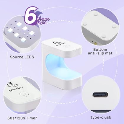 Imagem de Kit de Unhas Builder Gel Btartbox - 15ml com Lâmpada - Longa Duração