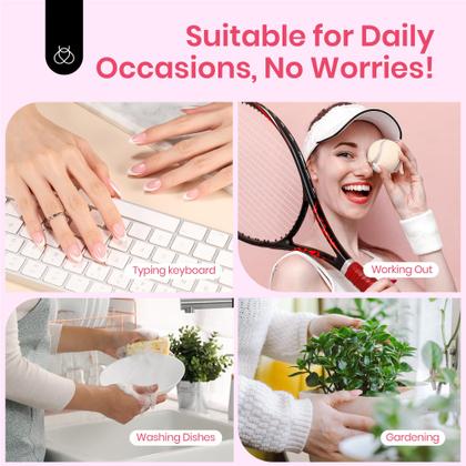 Imagem de Kit de unhas de gel beetles X Press com 224 unidades de pontas de unhas francesas