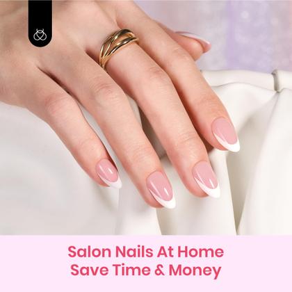 Imagem de Kit de unhas de gel beetles X Press com 224 unidades de pontas de unhas francesas