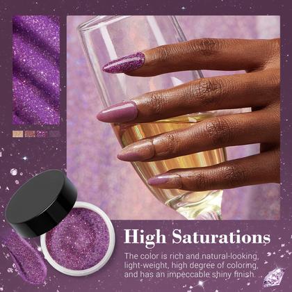 Imagem de Kit de unhas Dip Powder AZUREBEAUTY 4 cores com base e camada superior