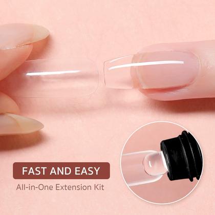 Imagem de Kit de unhas GAOY Poly Gel com lâmpada UV 6 Builder Gel Extensi