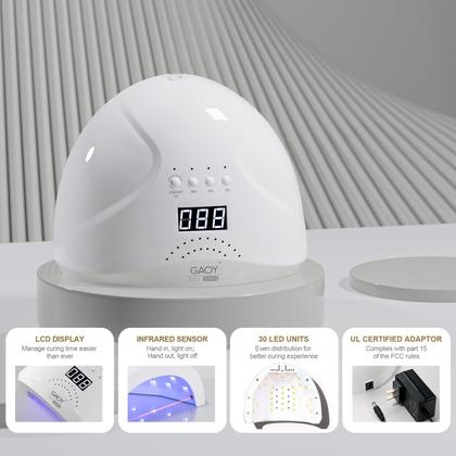 Imagem de Kit de unhas GAOY Poly Gel com lâmpada UV 6 Builder Gel Extensi