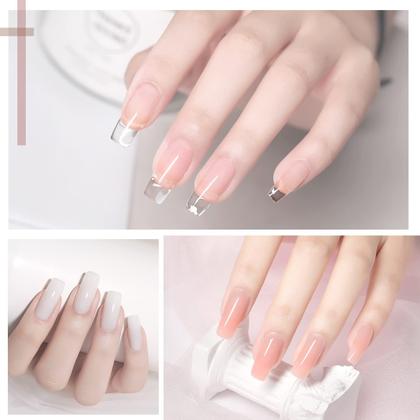 Imagem de Kit de Unhas GAOY Poly Gel com Lâmpada UV - 6 Cores de Gel Construtor 15g