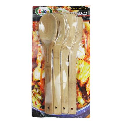 Imagem de Kit de Utensílios Colheres e Espátulas de Bambu Idea