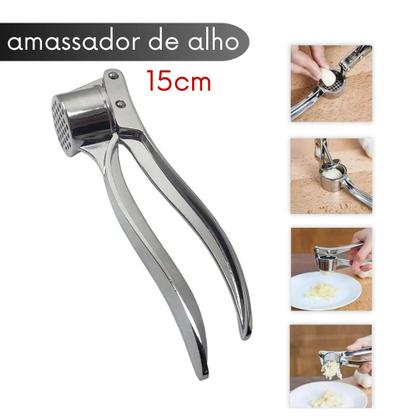 Imagem de Kit de Utensílios de Cozinha Inox 15 Peças Completo Resistente Funcional