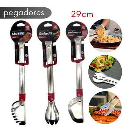 Imagem de Kit de Utensílios de Cozinha Inox 15 Peças Completo Resistente Funcional