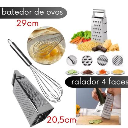 Imagem de Kit de Utensílios de Cozinha Inox 15 Peças Completo Resistente Funcional