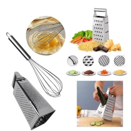 Imagem de Kit de Utensílios de Cozinha Inox 15 Peças Completo Resistente Funcional