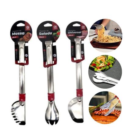 Imagem de Kit de Utensílios de Cozinha Inox 15 Peças Completo Resistente Funcional