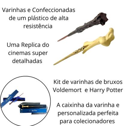 Imagem de Kit de Varinhas Harry Potter e Voldemort Saga Harry Potter