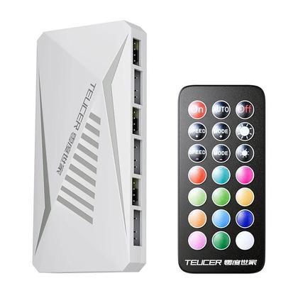 Imagem de Kit de Ventilador ARGB para PC Teucer Prism S1 120mm - 4/3 Pinos PWM - 5V RGB - 12cm