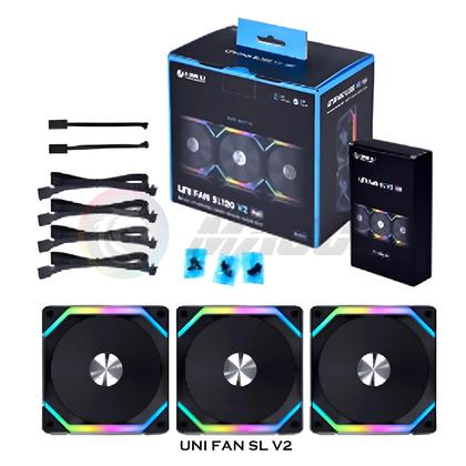 Imagem de Kit de Ventiladores Lian Li UNI FAN SL V2 ARGB - SL120/SL140 - Compatível com L-Connect 3