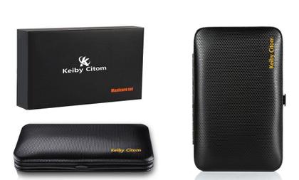Imagem de Kit de viagem e higiene para cortar unhas Keiby Citom 15 unidades com estojo