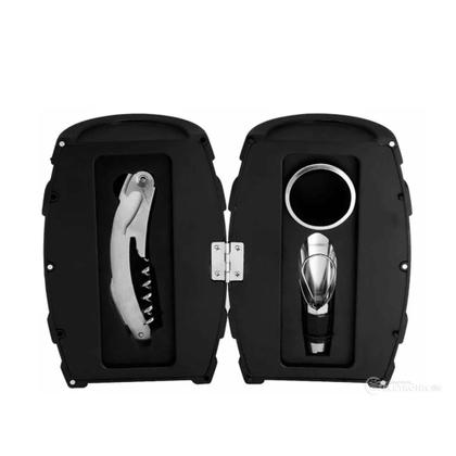 Imagem de Kit de Vinho Estojo em Formato de Barril Com Três Peças GR1075