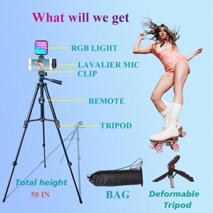 Imagem de Kit de Vlogging Carrotech para iPhone e Android - com Tripé