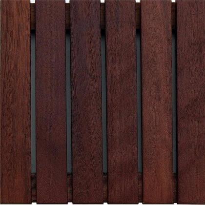 Imagem de Kit Deck em Placa de Madeira Modular 30cmx30cm com 20 Placas Madersilva