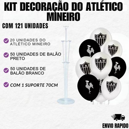 Imagem de Kit Decoração Completo Atlético Mineiro Festa Aniversario