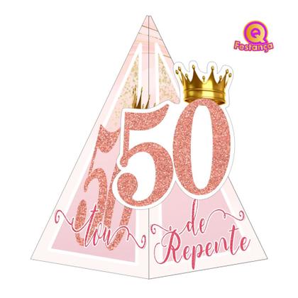 Imagem de Kit Decoração de Festa Aniversário Bolo Topper 50 Anos  Qfestança -78 Itens