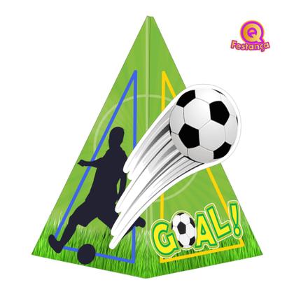 Imagem de Kit Decoração de Festa Aniversário Bolo Topper Futebol Copinha  Qfestança -78 Itens