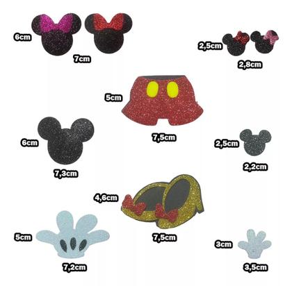 Imagem de Kit Decoração De Festa Mickey E Minnie Eva - 60 Peças