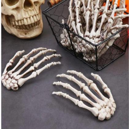 Imagem de Kit Decoração de Halloween 6 Mãos de Caveira Assustadoras