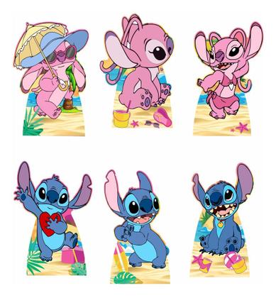 Imagem de Kit Decoração Festa Aniversário Stitch E Angel Displays