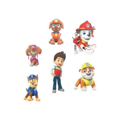 Imagem de Kit decoração festa painel patrulha canina + 6 displays mdf