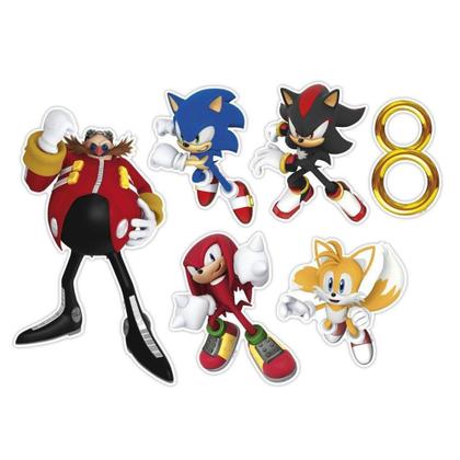 Imagem de Kit Decorativo Sonic - 7 Itens - Regina Festas