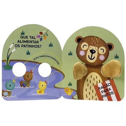 Imagem de Kit Dedoche Abração de Macaco + Abração de Leão + Abração de Urso SBN Crianças Filhos Infantil Desenho História Brincar