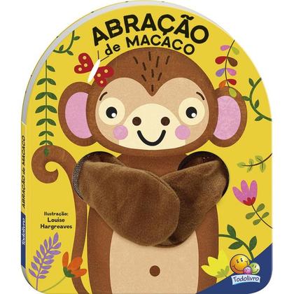 Imagem de Kit Dedoche Abração de Macaco + Abração de Leão + Abração de Urso SBN Crianças Filhos Infantil Desenho História Brincar