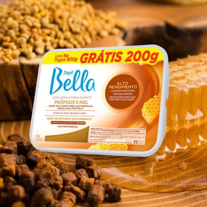Imagem de Kit Depil Bella Cera Própolis e Mel 1kg - 6 unidades