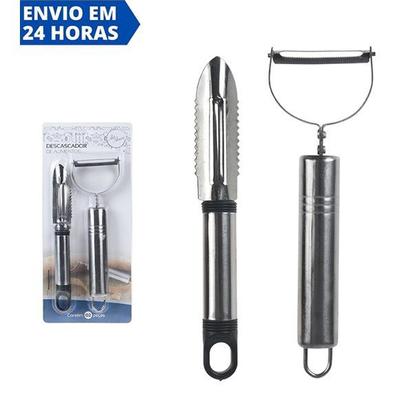 Imagem de Kit Descascador De Legumes 2 Peças Metal
