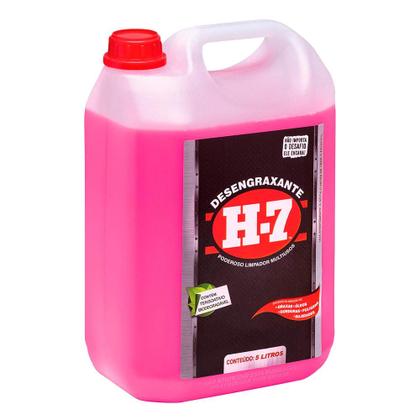 Imagem de Kit Desengraxante H7 Multiuso 5 Litros + 500ml com Spray