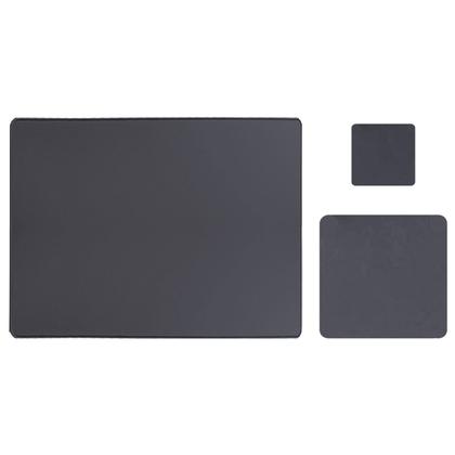 Imagem de Kit Deskpad Para Mouse Tablet Notebook 43x30cm + 20x20cm + Apoio De Copos